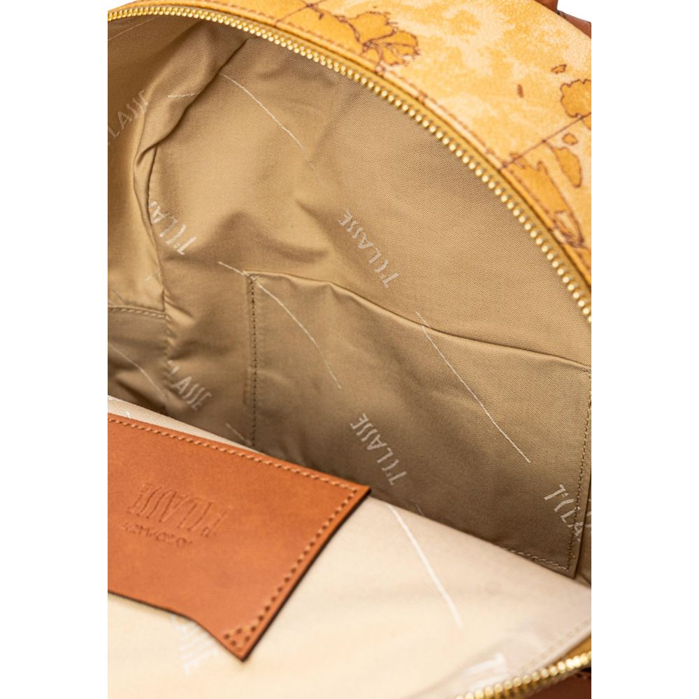 Beige Leather Backpack