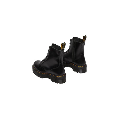 Black Leather Ankle Boots