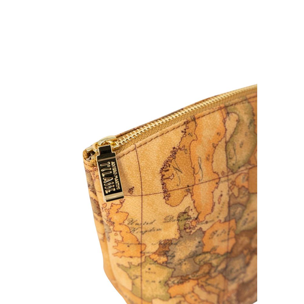 Beige Cotton Clutch Bag