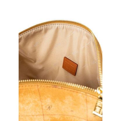 Beige Cotton Clutch Bag
