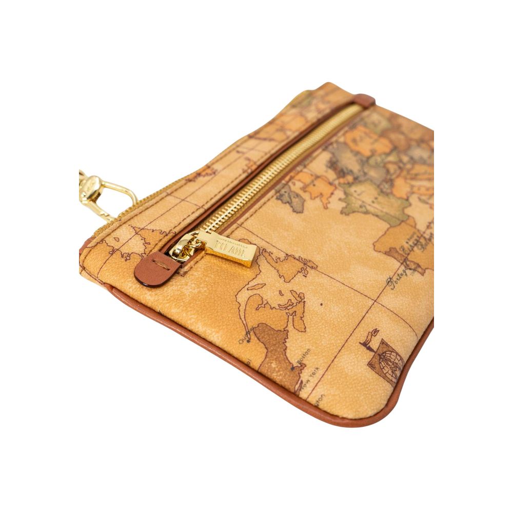 Beige Cotton Clutch Bag
