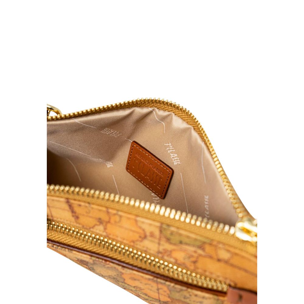 Beige Cotton Clutch Bag