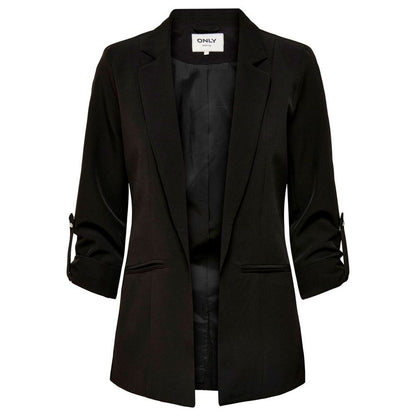 Black Polyester Blazer