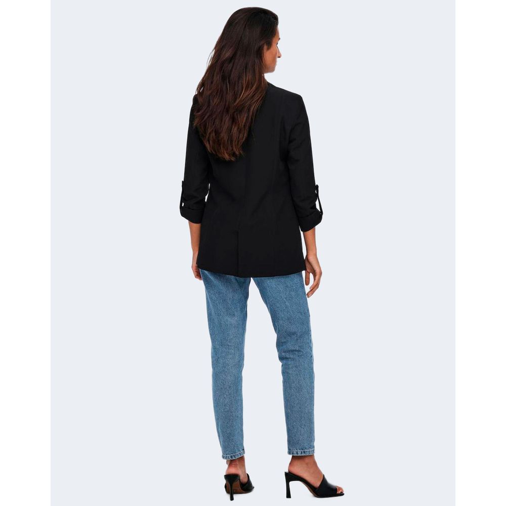 Black Polyester Blazer