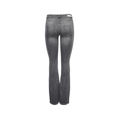 Gray Cotton Skinny Jeans