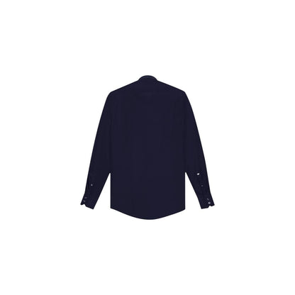 Blue Cotton Dress Shirt