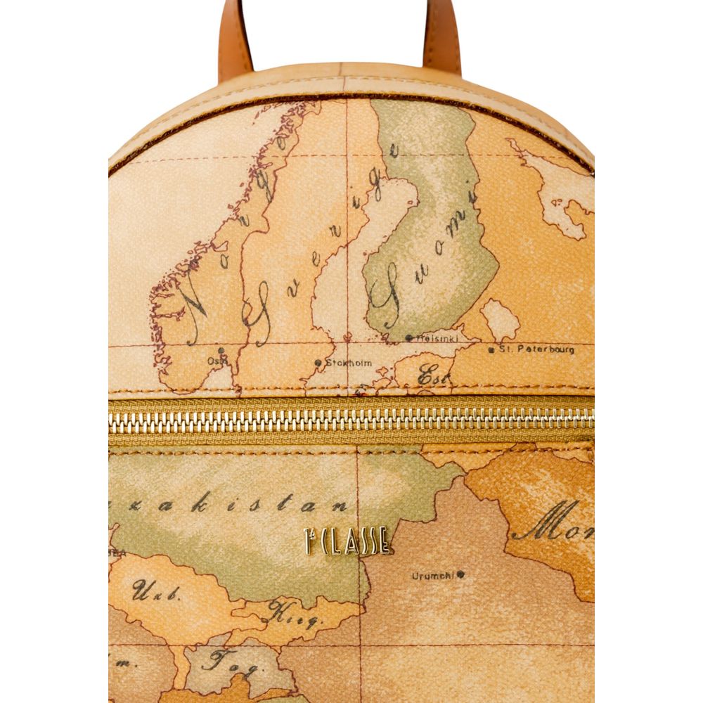 Beige Cotton Backpack