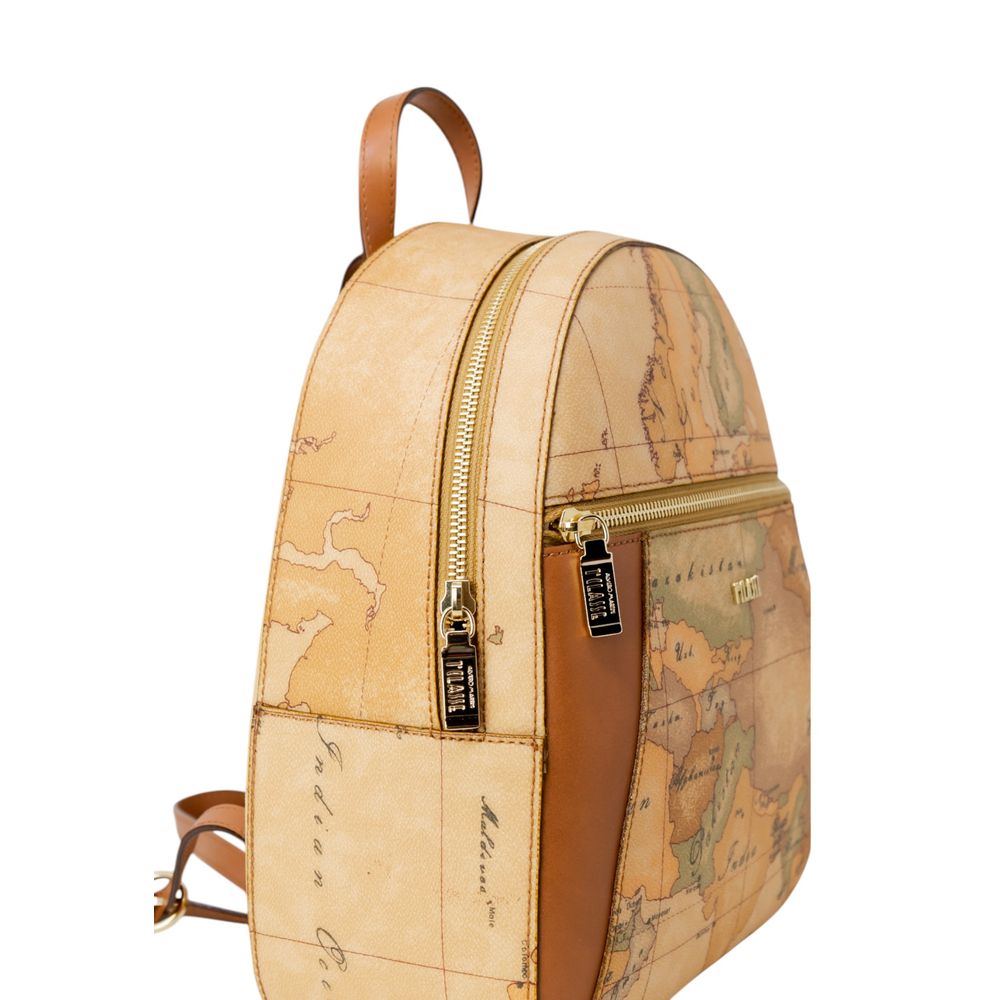 Beige Cotton Backpack