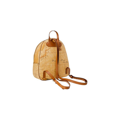 Beige Cotton Backpack