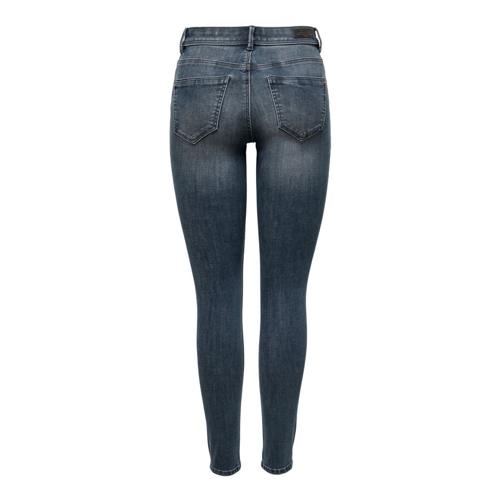 Blue Cotton Skinny Jeans