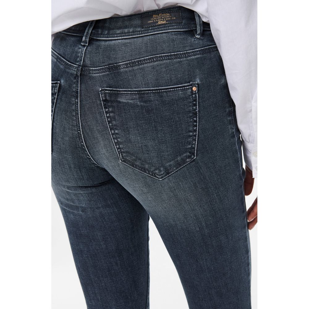 Blue Cotton Skinny Jeans