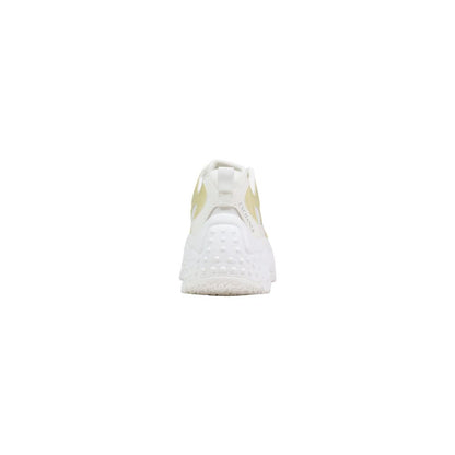 White Polyester Chunky Sneakers