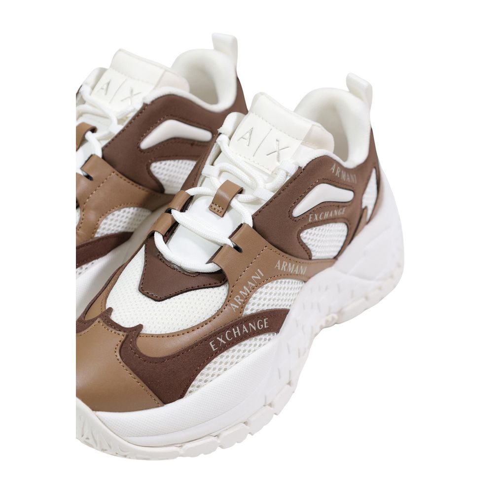 Bicolor Polyester Chunky Sneakers