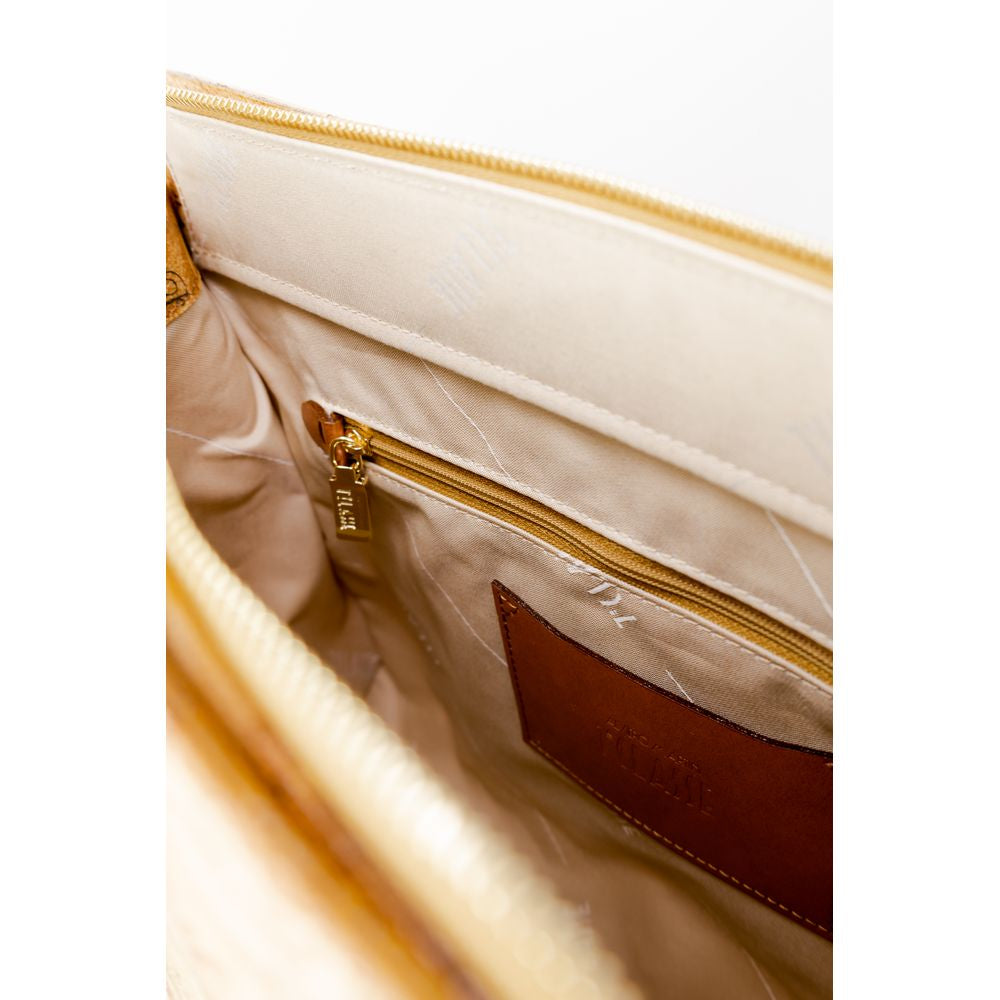 Beige Cotton Handbag