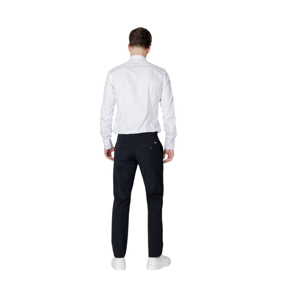 Black Cotton Casual Pants