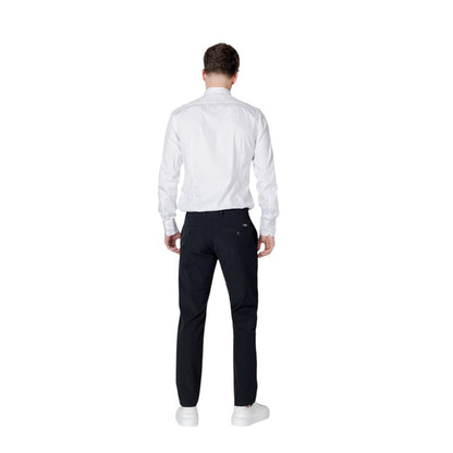 Black Cotton Casual Pants