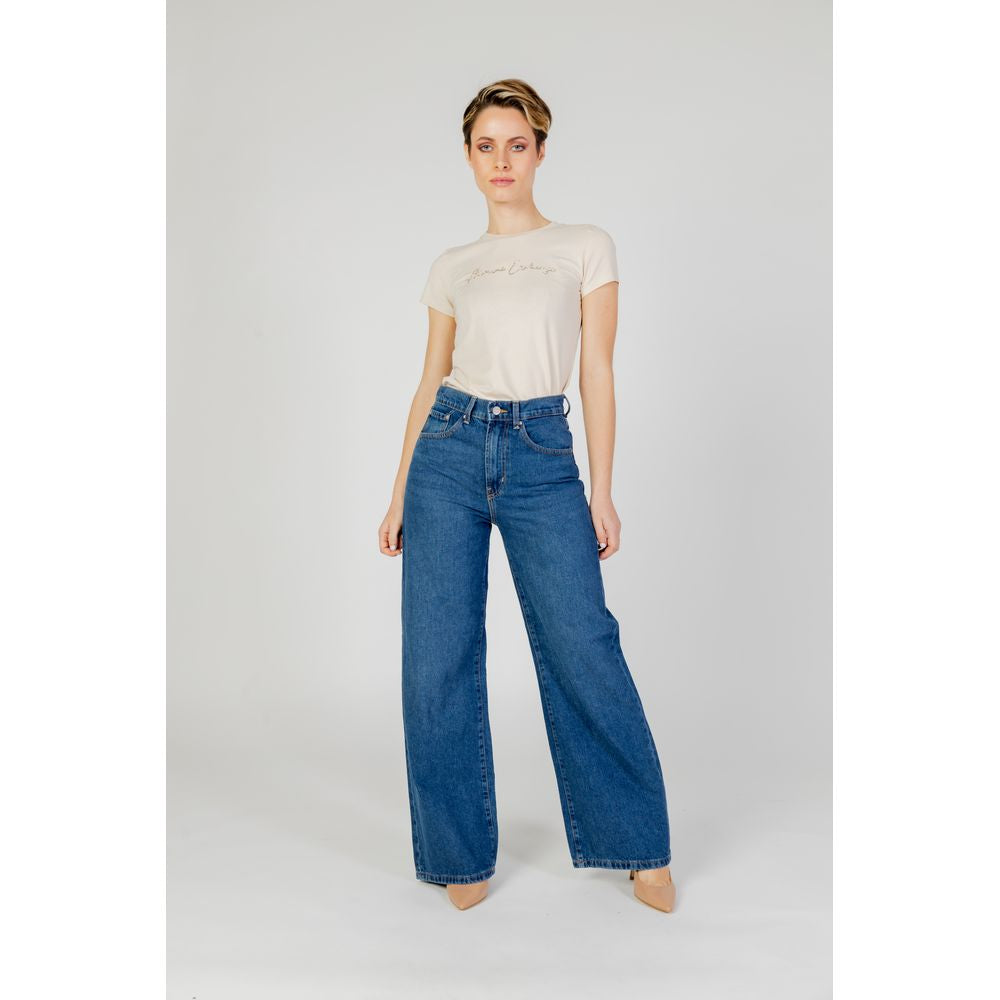 Blue Cotton Relaxed Fit Jeans