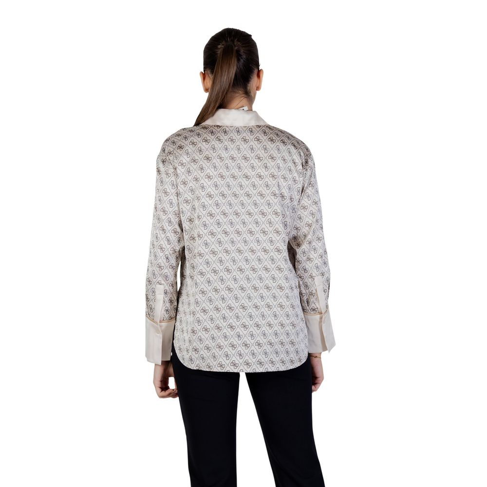 Beige Polyester Blouse
