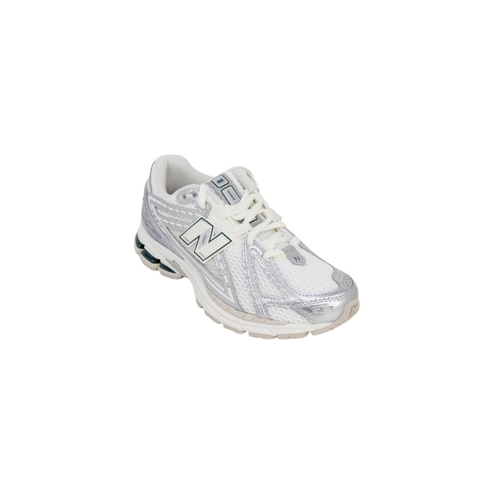 Silver Fabric Athletic Sneakers