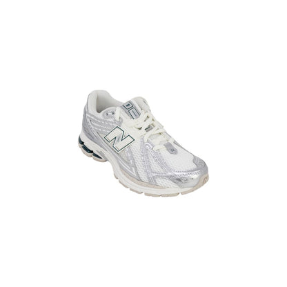 Silver Fabric Athletic Sneakers
