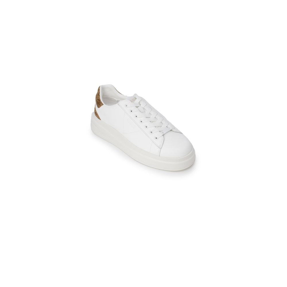 White Polyethylene Low Top Sneakers