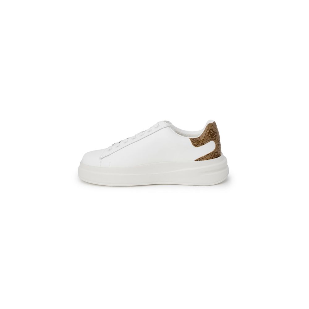 White Polyethylene Low Top Sneakers