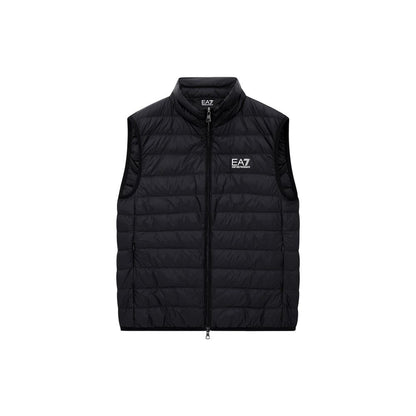 Black Polyamide Sleeveless Jacket