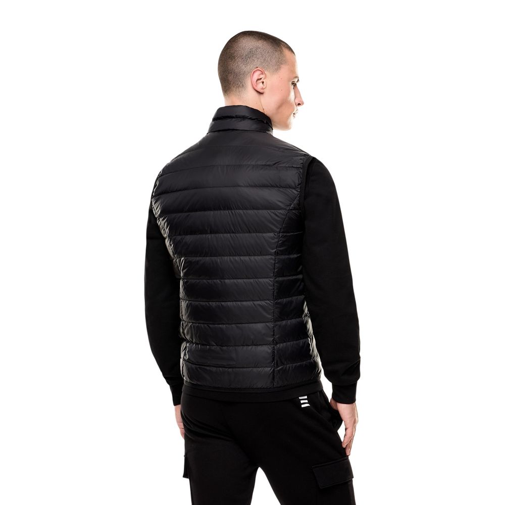 Black Polyamide Sleeveless Jacket