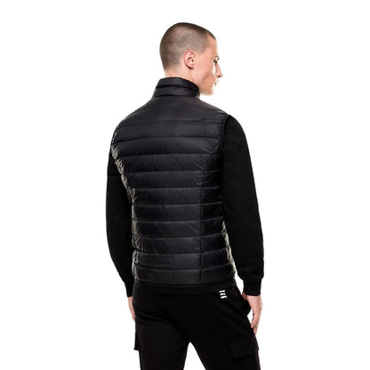 Black Polyamide Sleeveless Jacket
