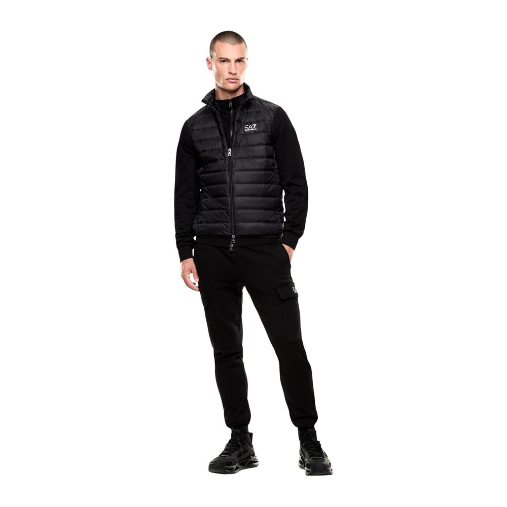 Black Polyamide Sleeveless Jacket