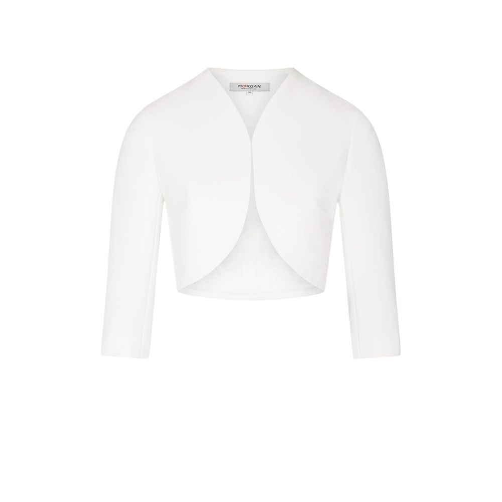 White Polyester Sleeveless Jacket