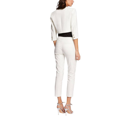 White Polyester Sleeveless Jacket