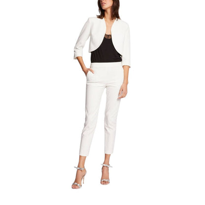 White Polyester Sleeveless Jacket