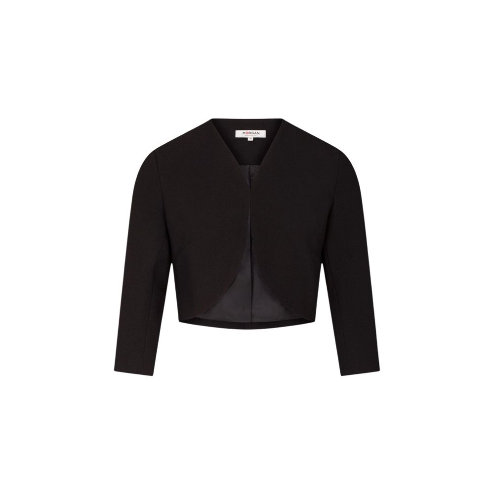 Black Polyester Biker Jacket