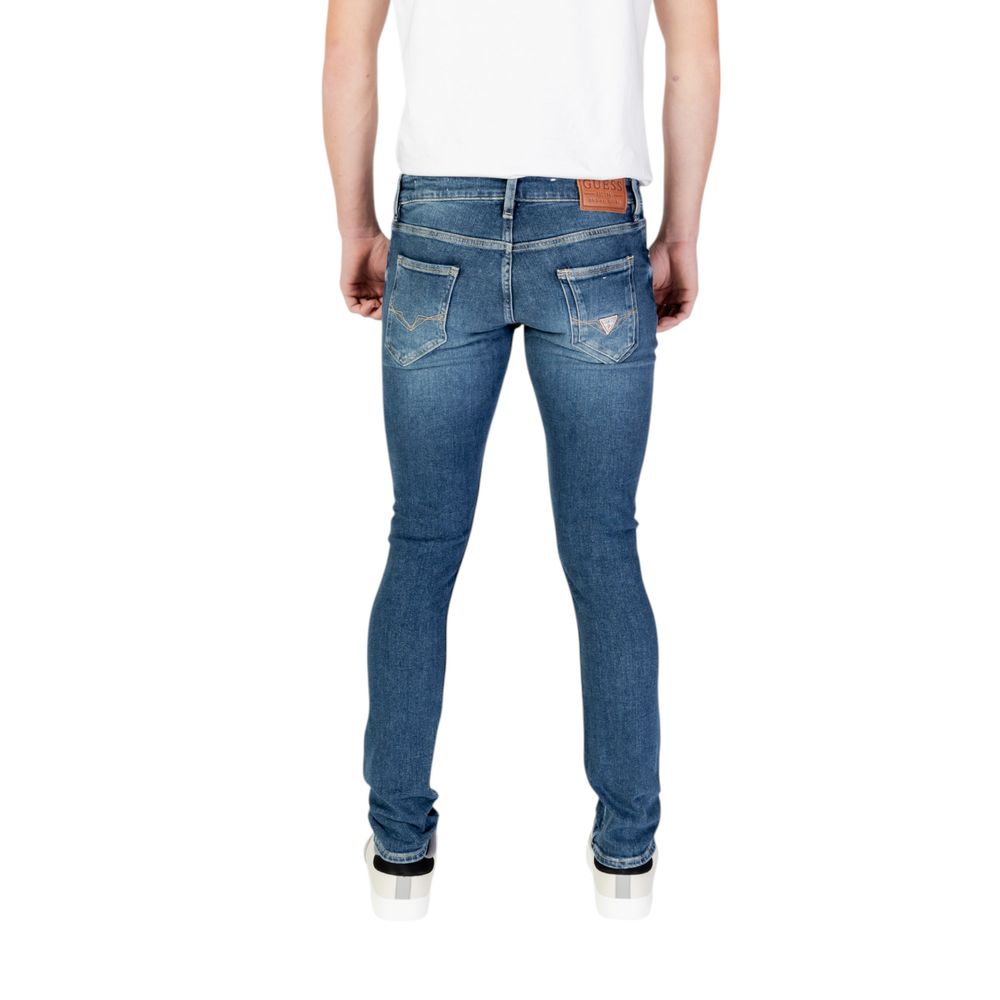 Blue Cotton Skinny Jeans