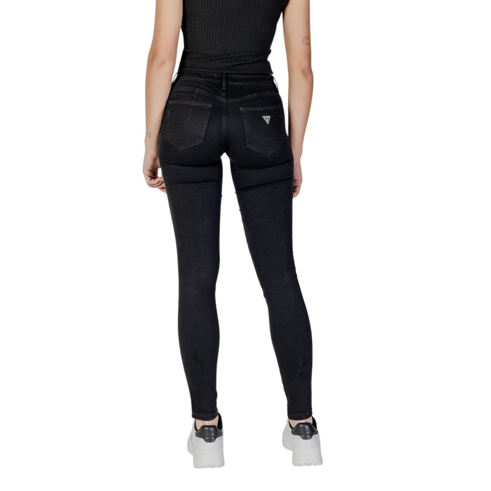 Black Cotton Skinny Jeans