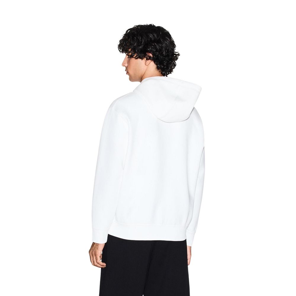 White Cotton Hoodie