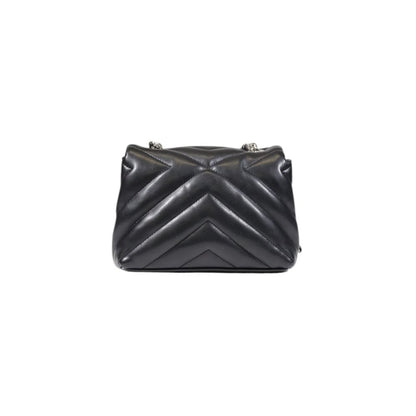 Black Polyester Handbag