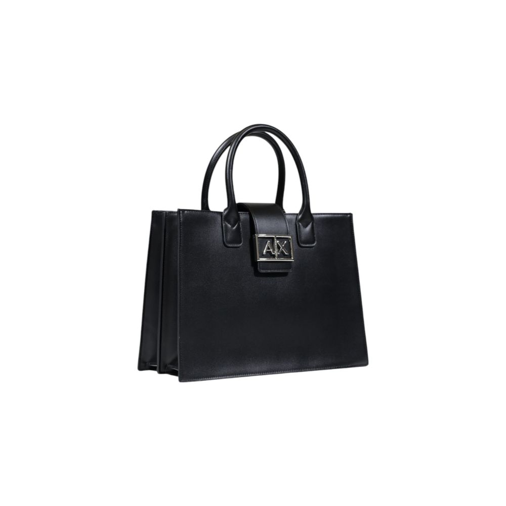 Black Polyester Handbag