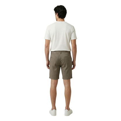 Beige Cotton Shorts