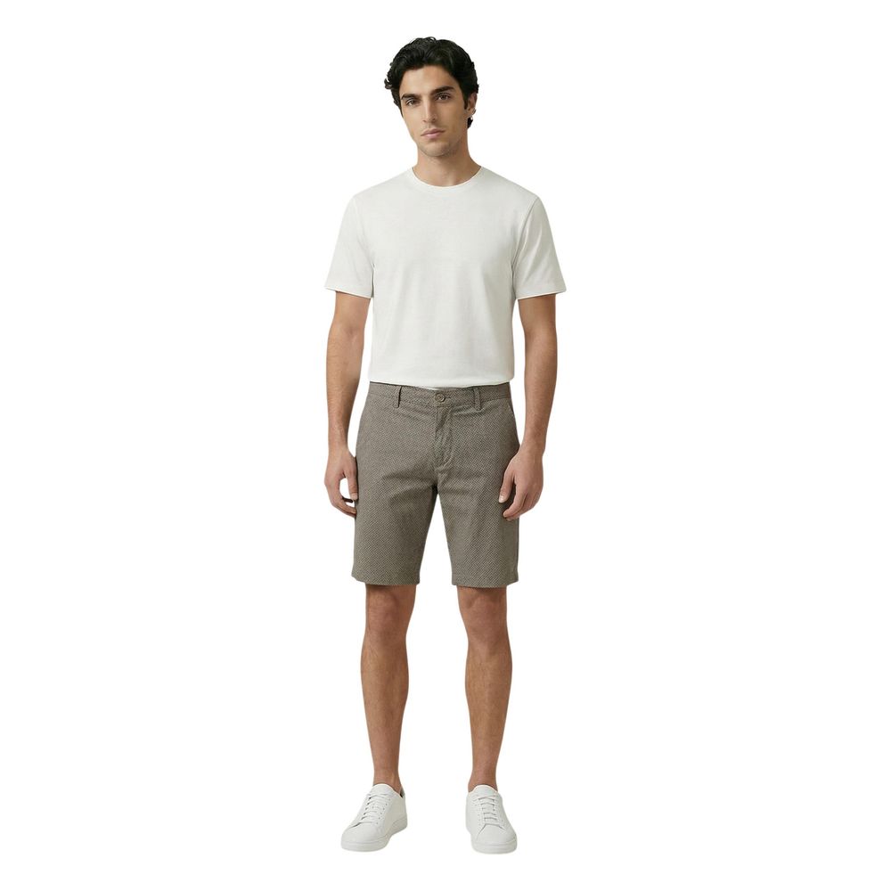 Beige Cotton Shorts