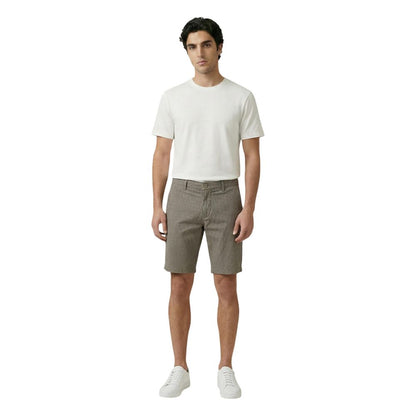 Beige Cotton Shorts