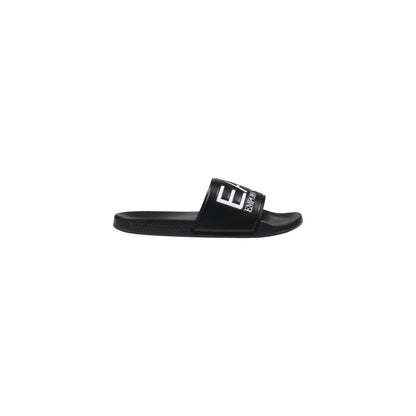 Black And White Pvc Slippers