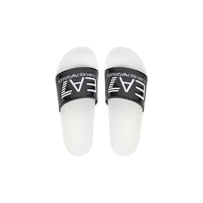 Black And White Pvc Slippers