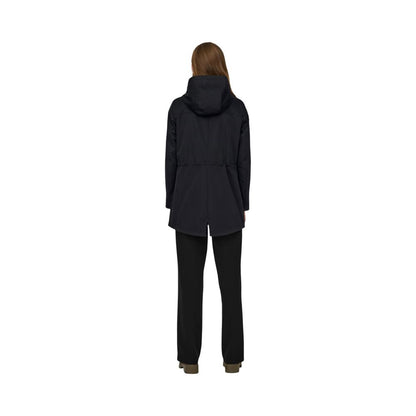 Black Polyester Parka
