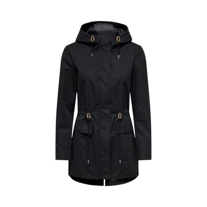 Black Polyester Parka