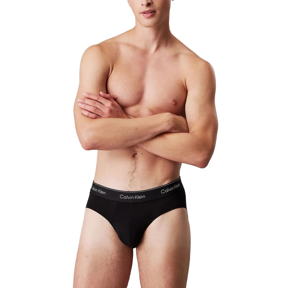 Black And White Cotton Briefs