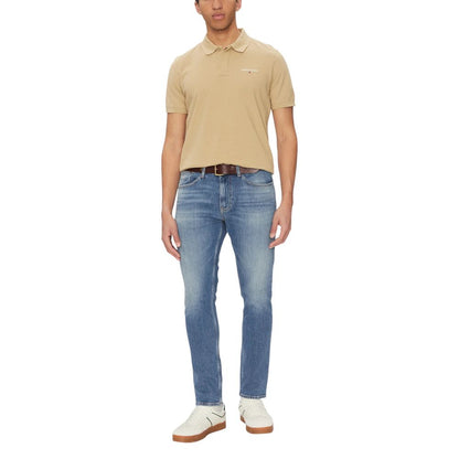 Blue Recycled Cotton Skinny Jeans