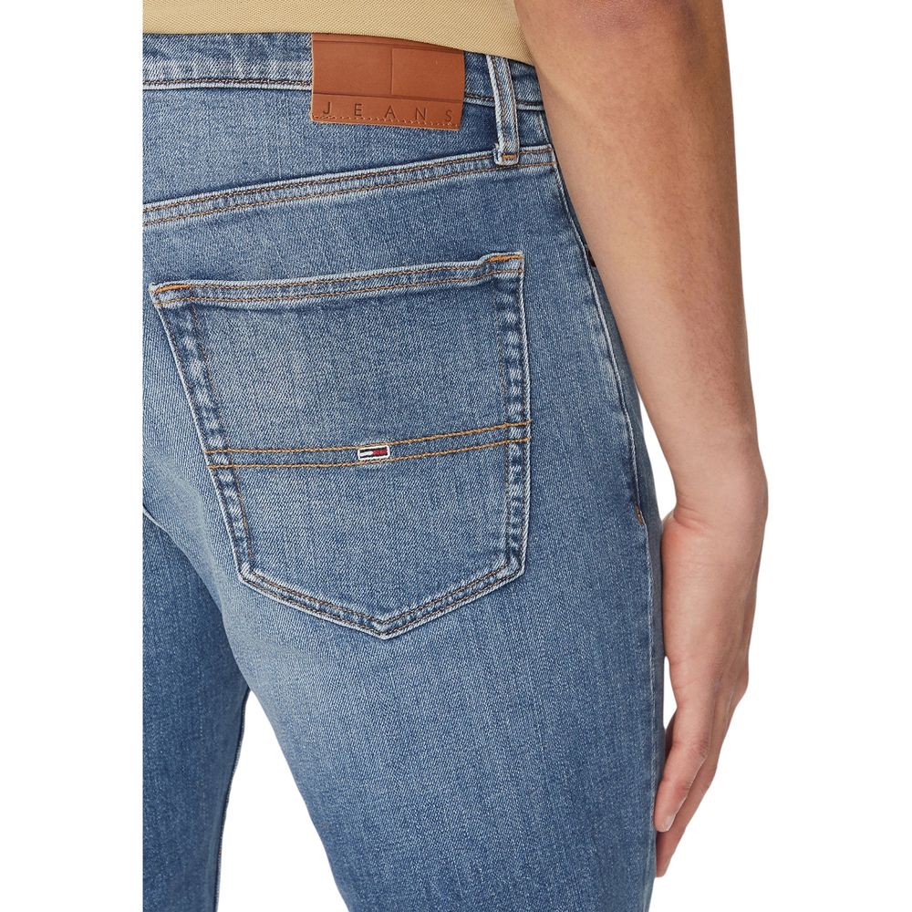 Blue Recycled Cotton Skinny Jeans