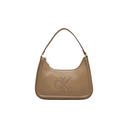 Beige Polyethylene Handbag